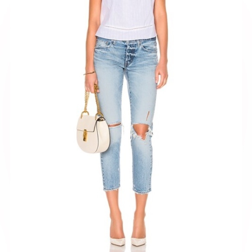 Moussy Sanford Distressed Skinny Jeans